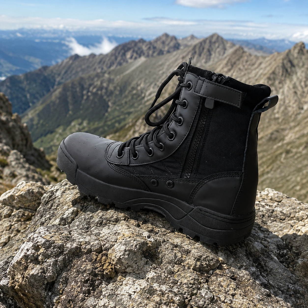 Men Synthetic Leather Casual Calf Boots