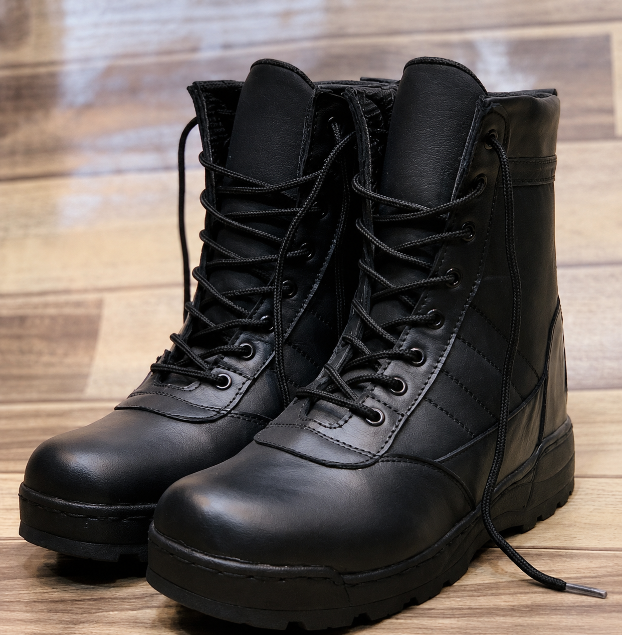 Black Combat Boots for Men - Stylish & Durable